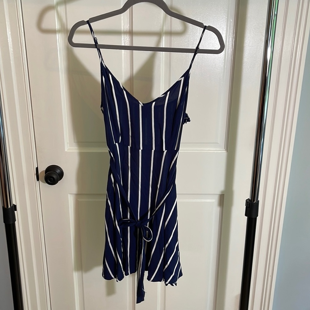 Forever 21 blue striped summer dress.
